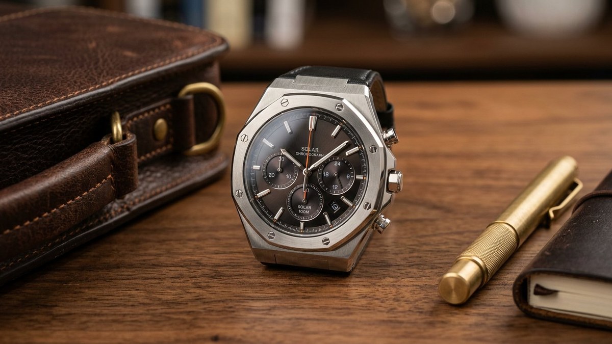 Часы Casio Edifice с сапфировым стеклом и солнечной батареей EFS