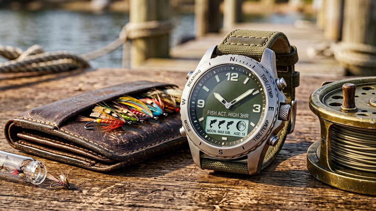 Часы для рыбалки Casio Fishing Gear с индикатором клева и фазами Луны