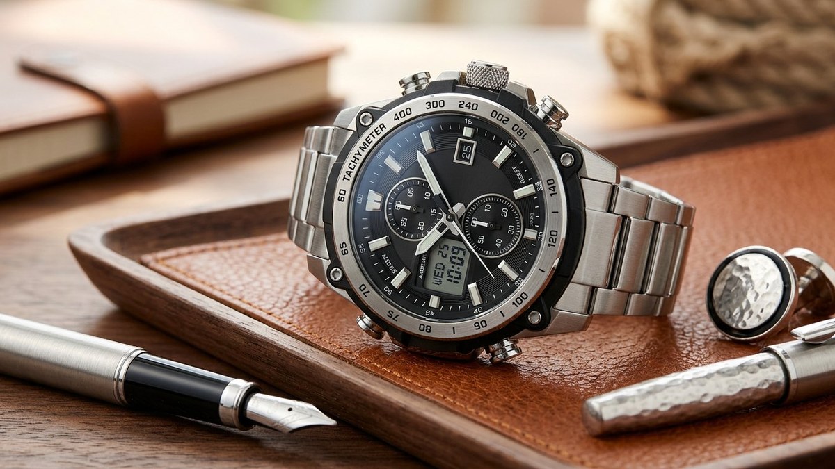 Комбинированные часы Casio G-Shock G-Steel из стали и полимера